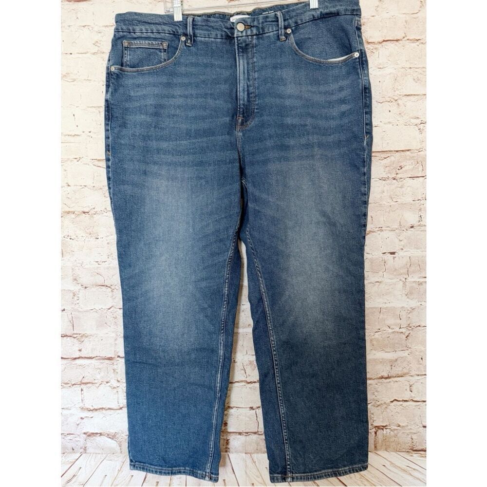 Good American icon straight ankle jeans